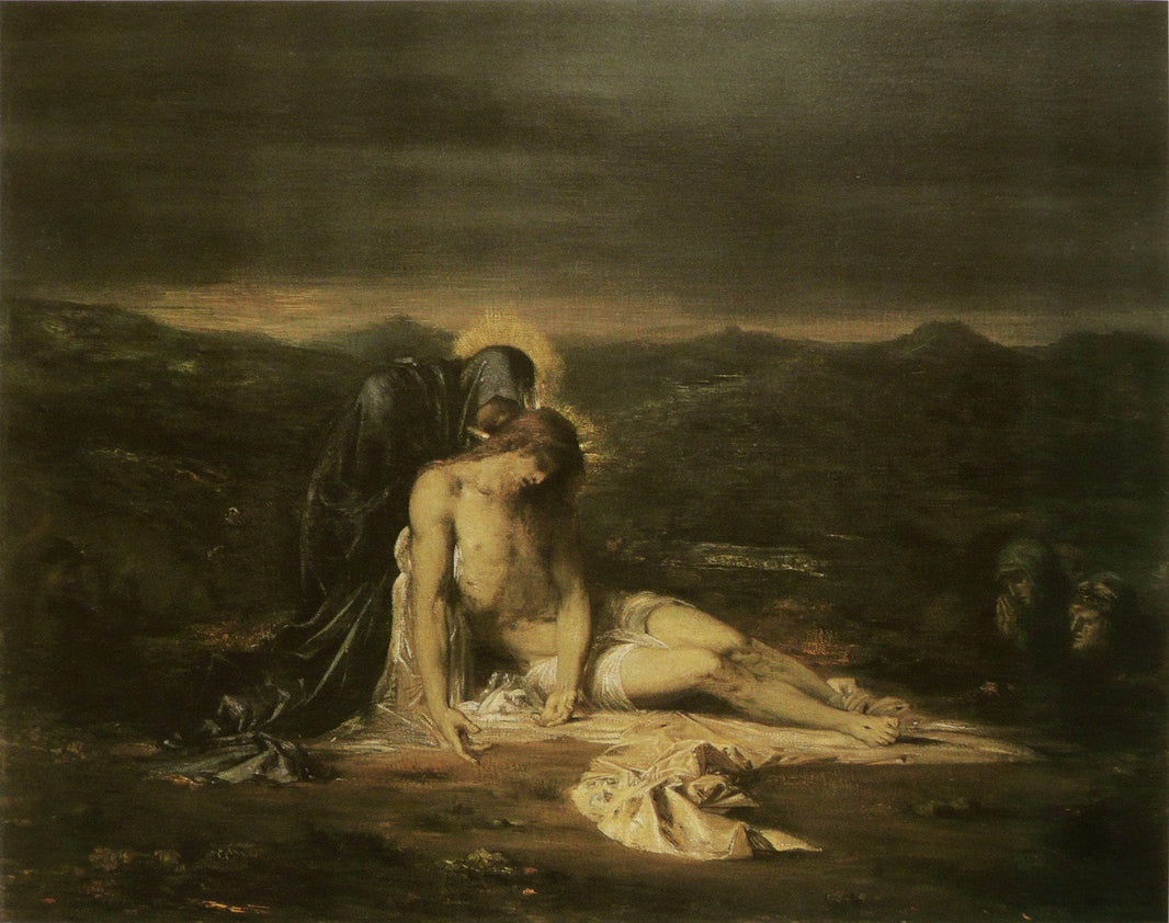 Pieta by Gustave Moreau — hand-painted cultural oil painting reproduction on canvas