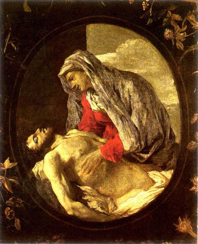 Pieta in modern living room