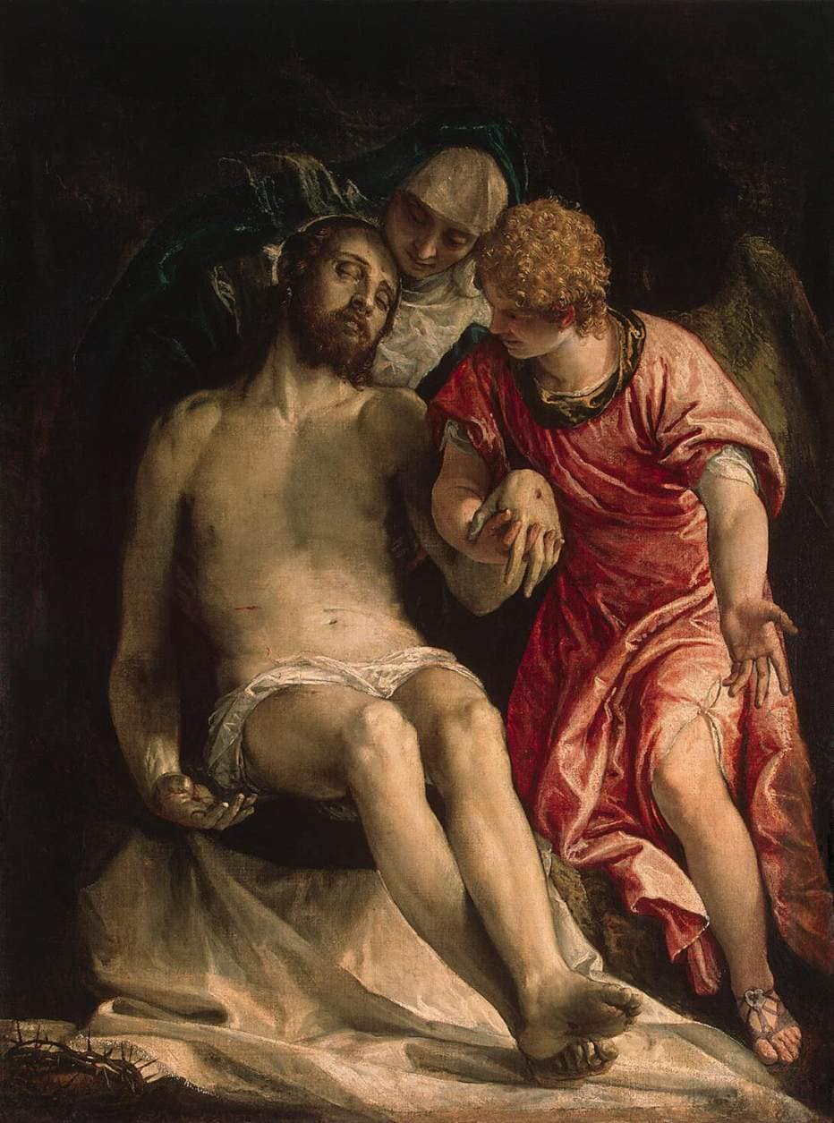 Pietà by Paolo Veronese — hand-painted cultural oil painting reproduction on canvas