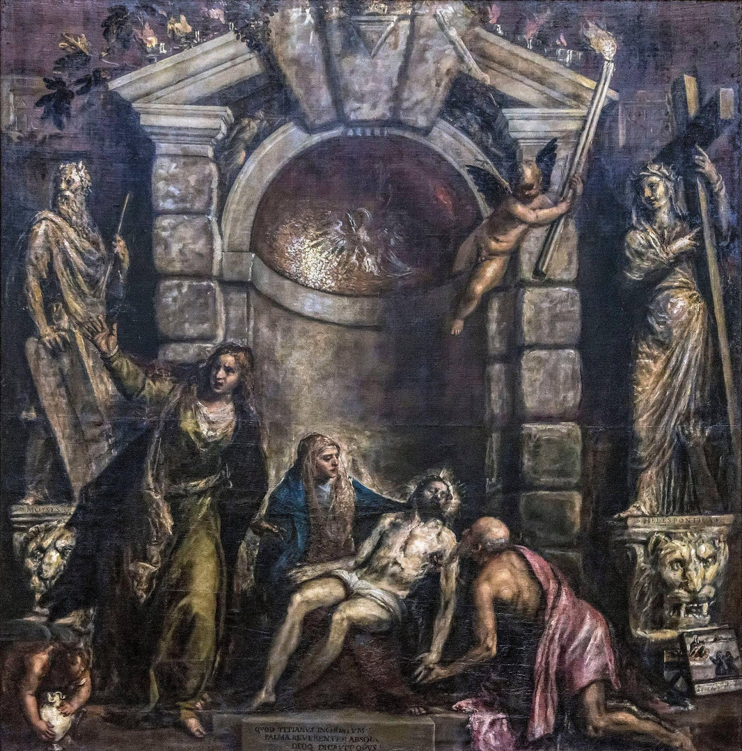 Pieta by Titian — hand-painted cultural oil painting reproduction on canvas