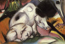 Pigs by Franz Marc — hand-painted abstract oil painting reproduction on canvas