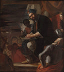 Pilate Washing His Hands by Mattia Preti — group oil painting wall art, Baroque