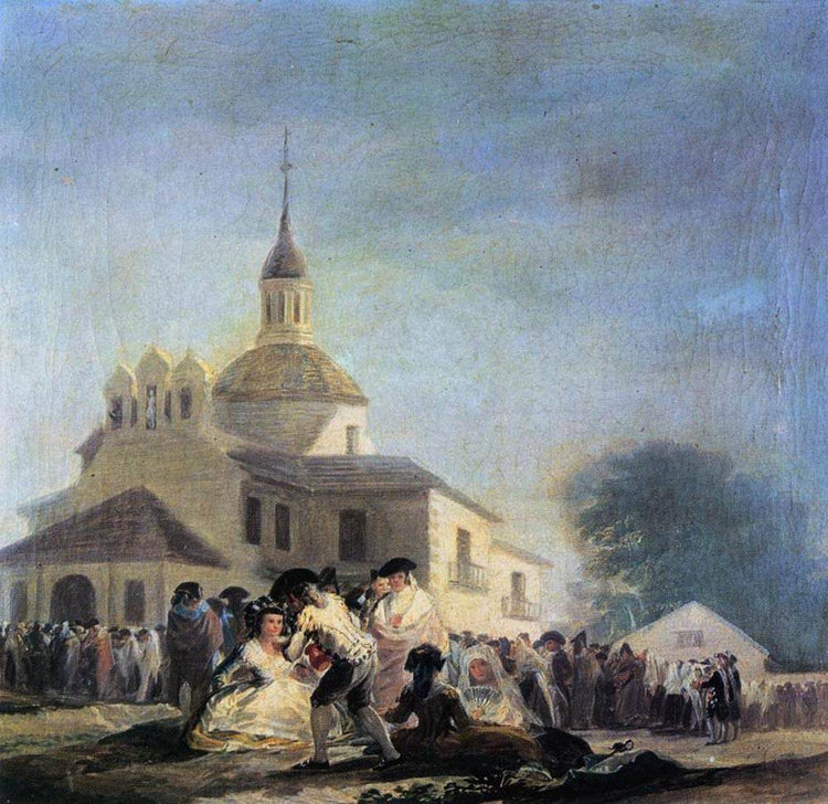 Pilgrimage to the Church of San Isidro - Francisco Goya