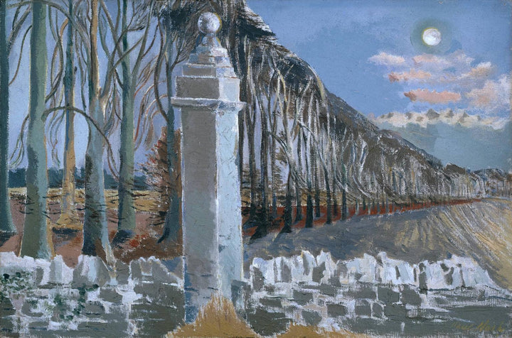 Pillar and Moon by Paul Nash — hand-painted architectural oil painting reproduction on canvas