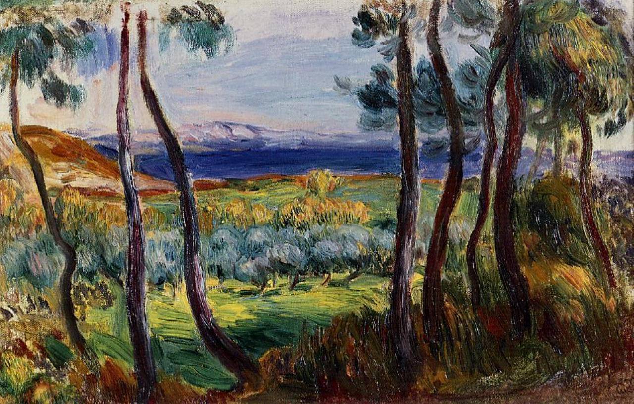 Pines in the Vicinity of Cagnes - Pierre-Auguste Renoir