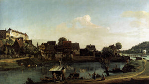 Pirna Seen from the Harbour Town - Bernardo Bellotto