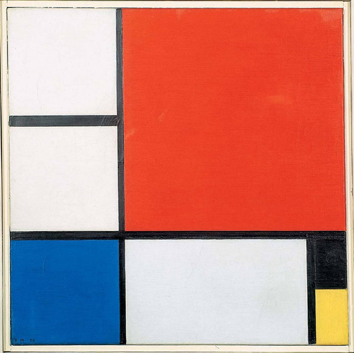 Composition 2 by Piet Mondrian — hand-painted abstract oil painting reproduction on canvas