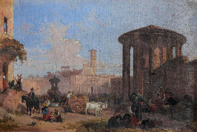 The Temple of Vesta, Rome by Penry Williams — oil painting reproduction