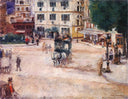 Pigalle Square in Paris by Józef Mehoffer — hand-painted landscape oil painting reproduction on canvas