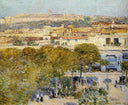 Place Centrale and Fort Cabanas by Childe Hassam — hand-painted architectural oil painting reproduction on canvas