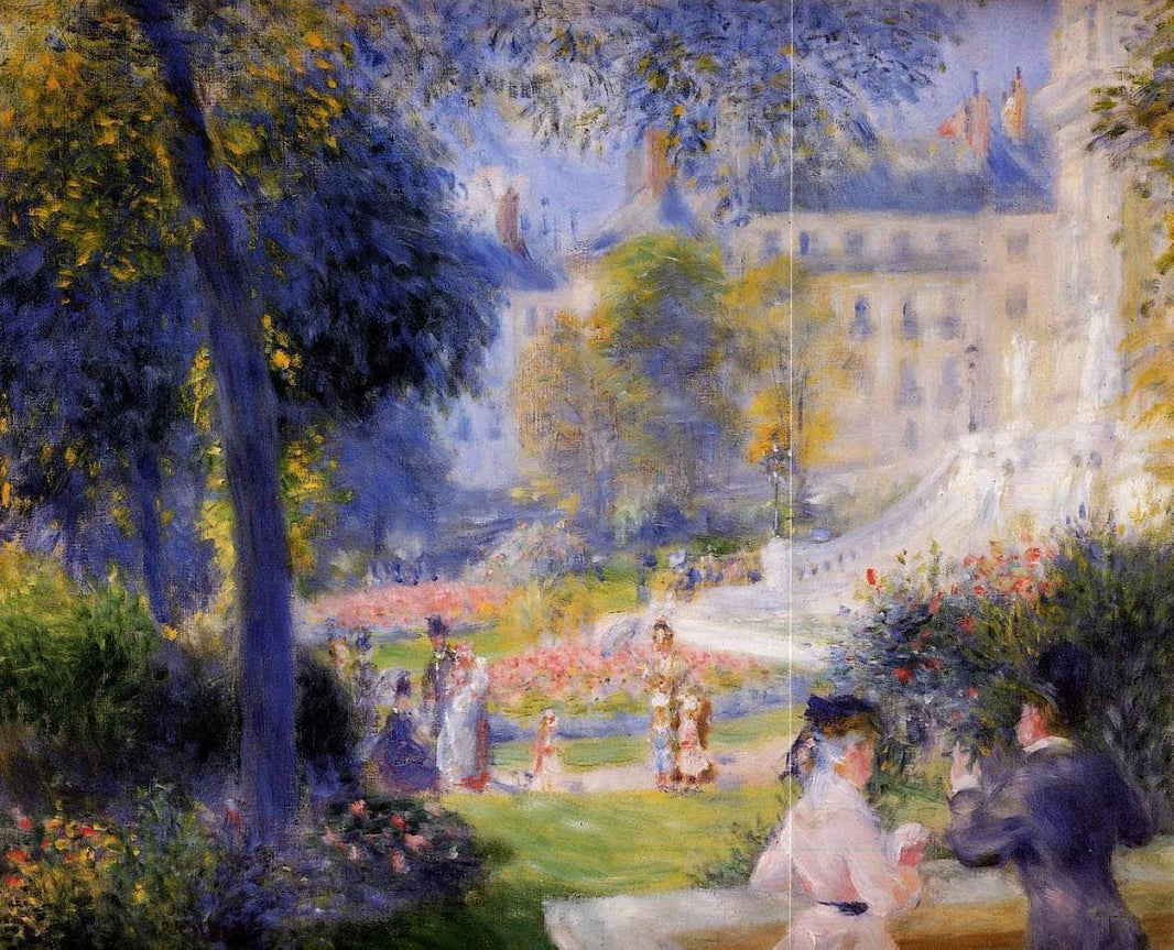 Place de la Trinite by Pierre-Auguste Renoir — hand-painted architectural oil painting reproduction on canvas