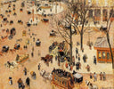 Place du Theatre Francais by Camille Pissarro — city oil painting wall art, Impressionism