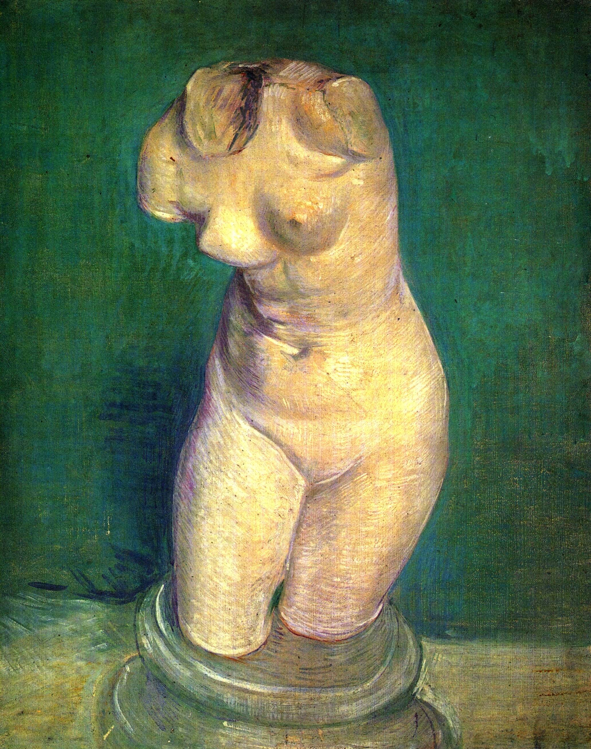 Plaster Statuette of a Female Torso - Vincent van Gogh