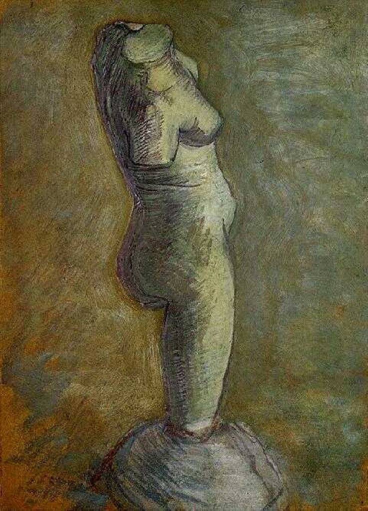 Plaster Statuette of a Female Torso - Vincent van Gogh