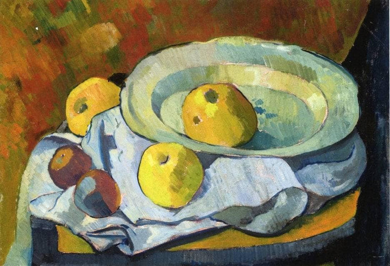 Plate of Apples on gallery wrap