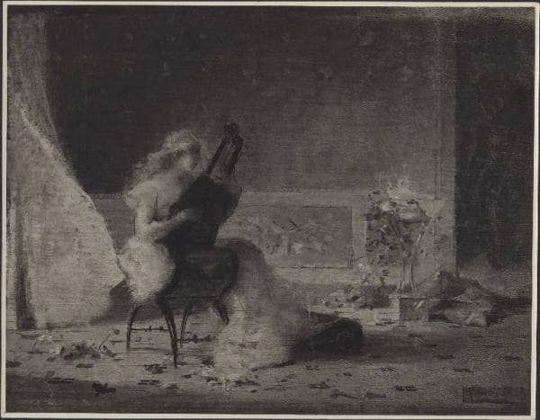 Player by Francesco Didioni — hand-painted portrait oil painting reproduction on canvas