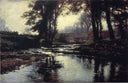 Pleasant Run by T. C. Steele — hand-painted animal oil painting reproduction on canvas
