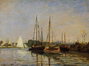Pleasure Boats, Argenteuil, c.1872-3 (oil on canvas) by Claude Monet — hand-painted nautical oil painting reproduction on canvas