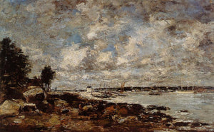 Plougastel, the Ferry Passage - Eugene Boudin