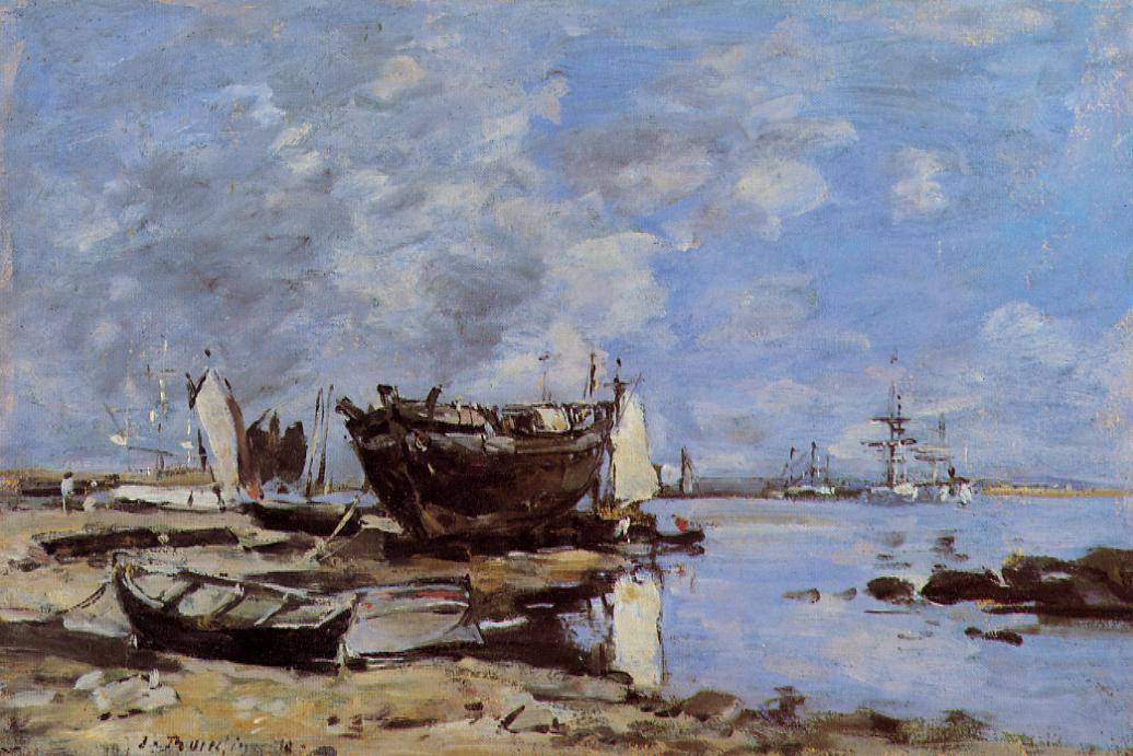 Plougastel, the Ferry Passage - Eugene Boudin