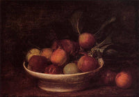 Plums and Peaches by Henri Fantin-Latour — hand-painted photography oil painting reproduction on canvas