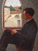 Poetul' by Nina Arbore — hand-painted portrait oil painting reproduction on canvas