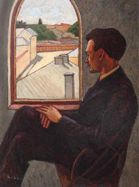 Poetul' by Nina Arbore — hand-painted portrait oil painting reproduction on canvas