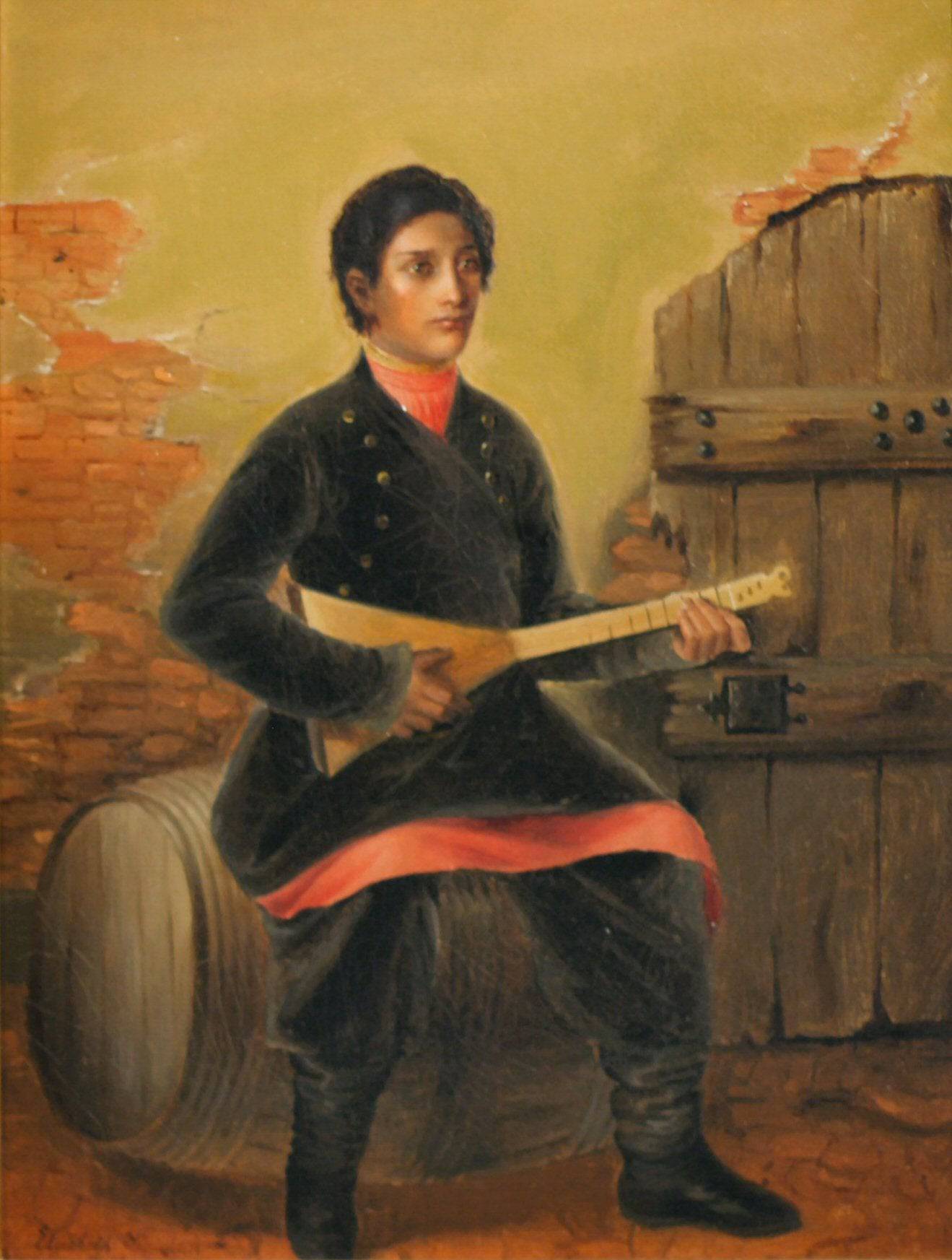 Polish balalaika player - Elisabeth Jerichau-Baumann