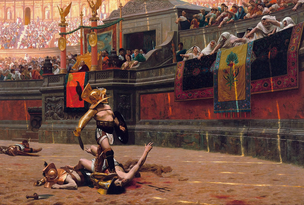 Pollice Verso by Jean-Leon Gerome — hand-painted cultural oil painting reproduction on canvas