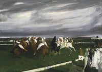 Polo at Lakewood by George Bellows — hand-painted animal oil painting reproduction on canvas