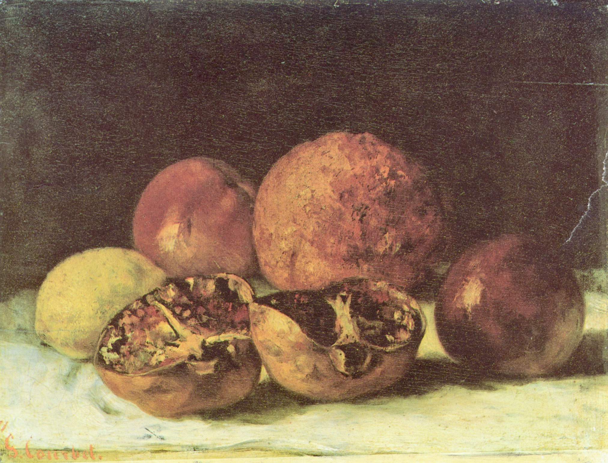 Pomegranates - Gustave Courbet