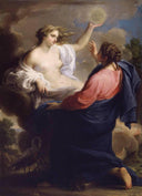 Allegory of Mercy and Truth by Pompeo Batoni — female oil painting wall art, Rococo