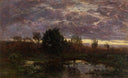 Pond at Sunset by Eugene Boudin — religion oil painting wall art, Realism