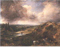 Pond in Branchhill by John Constable — hand-painted landscape oil painting reproduction on canvas