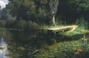 Pond by Vasily Polenov — hand-painted eco oil painting reproduction on canvas