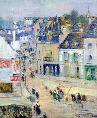 Pont Aven, Grey Weather by Gustave Loiseau — hand-painted botanical oil painting reproduction on canvas