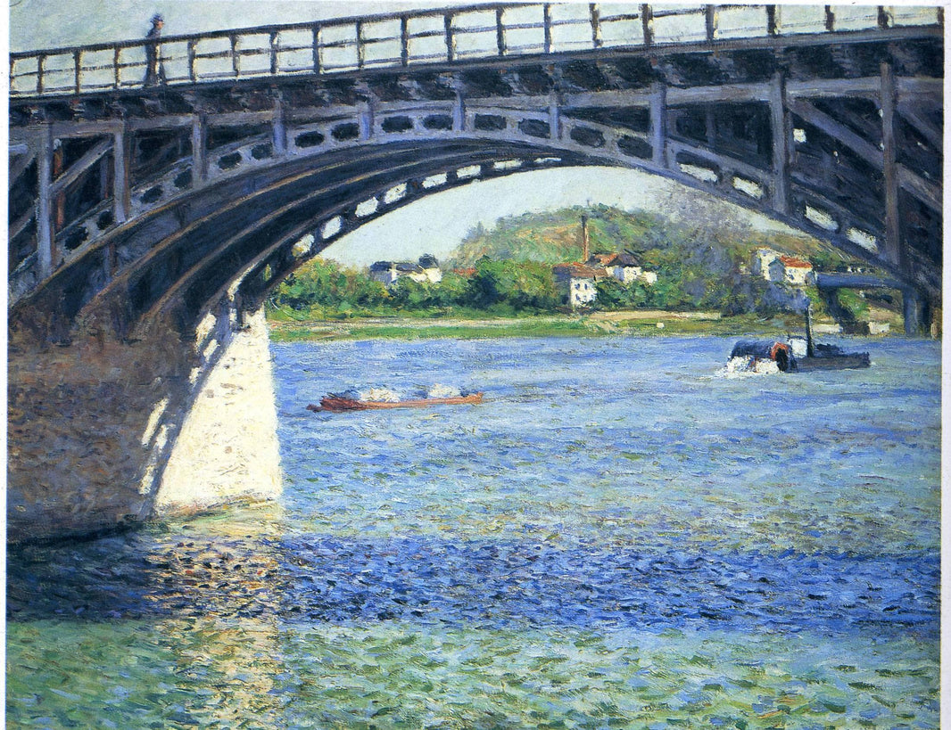 Pont d'Argenteuil by Gustave Caillebotte — hand-painted landscape oil painting reproduction on canvas