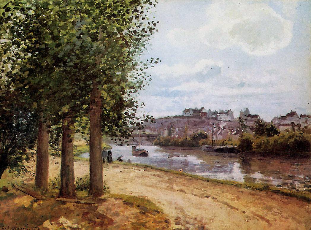 Pontoise banks of the Oise - Camille Pissarro