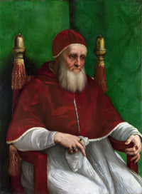 Portrait of Pope Julius II by Raphael — hand-painted cultural oil painting reproduction on canvas