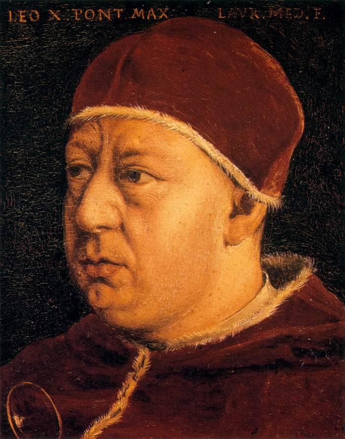 Pope Leo X on gallery wrap