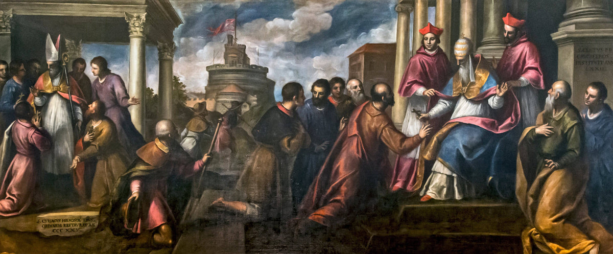 Pope San Cleto Founds the Order of the Crucifer - St. Cyril's Bishop of Jerusalem Reaffirms the Order