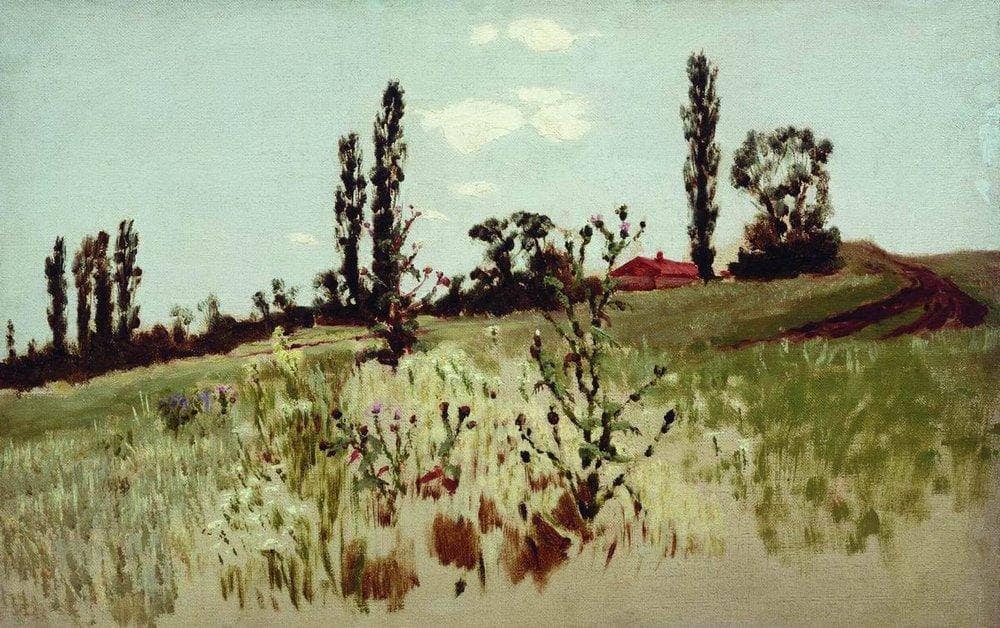 Poplar trees by Arkhyp Kuindzhi — hand-painted botanical oil painting reproduction on canvas