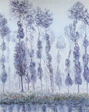 Poplars by the Eure River by Gustave Loiseau — forest oil painting wall art, Post Impressionism