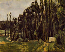Poplars by Paul Cezanne — hand-painted botanical oil painting reproduction on canvas