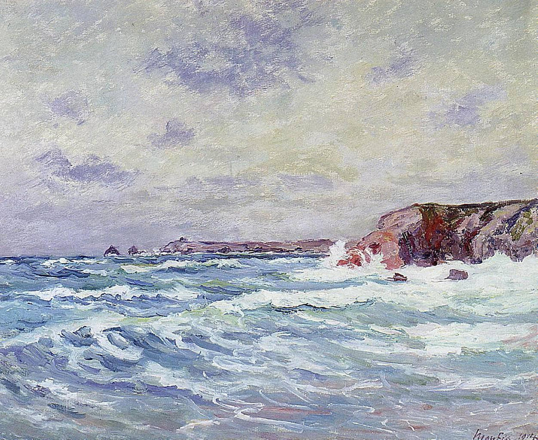 Port-Bara (Near the Ile de Quiberon) by Maxime Maufra — hand-painted landscape oil painting reproduction on canvas