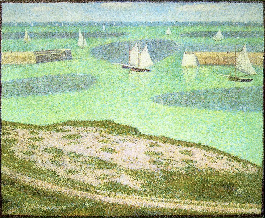 Port-en-Bessin Entrance to the Harbor - Georges Seurat