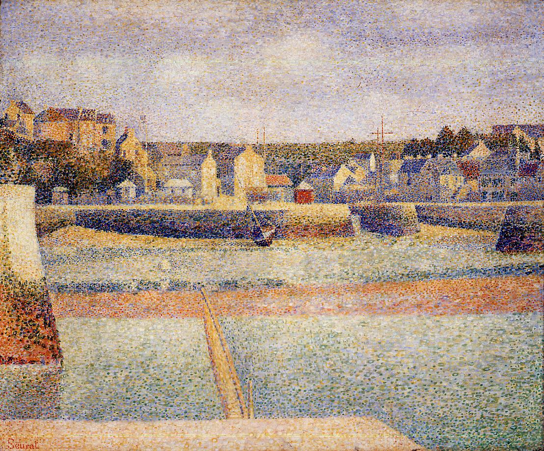 Port-en-Bessin, The Outer Harbor, Low Tide - Georges Seurat