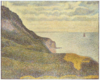 Port-en-Bessin, the Semaphore and Cliffs by Georges Seurat — hand-painted landscape oil painting reproduction on canvas