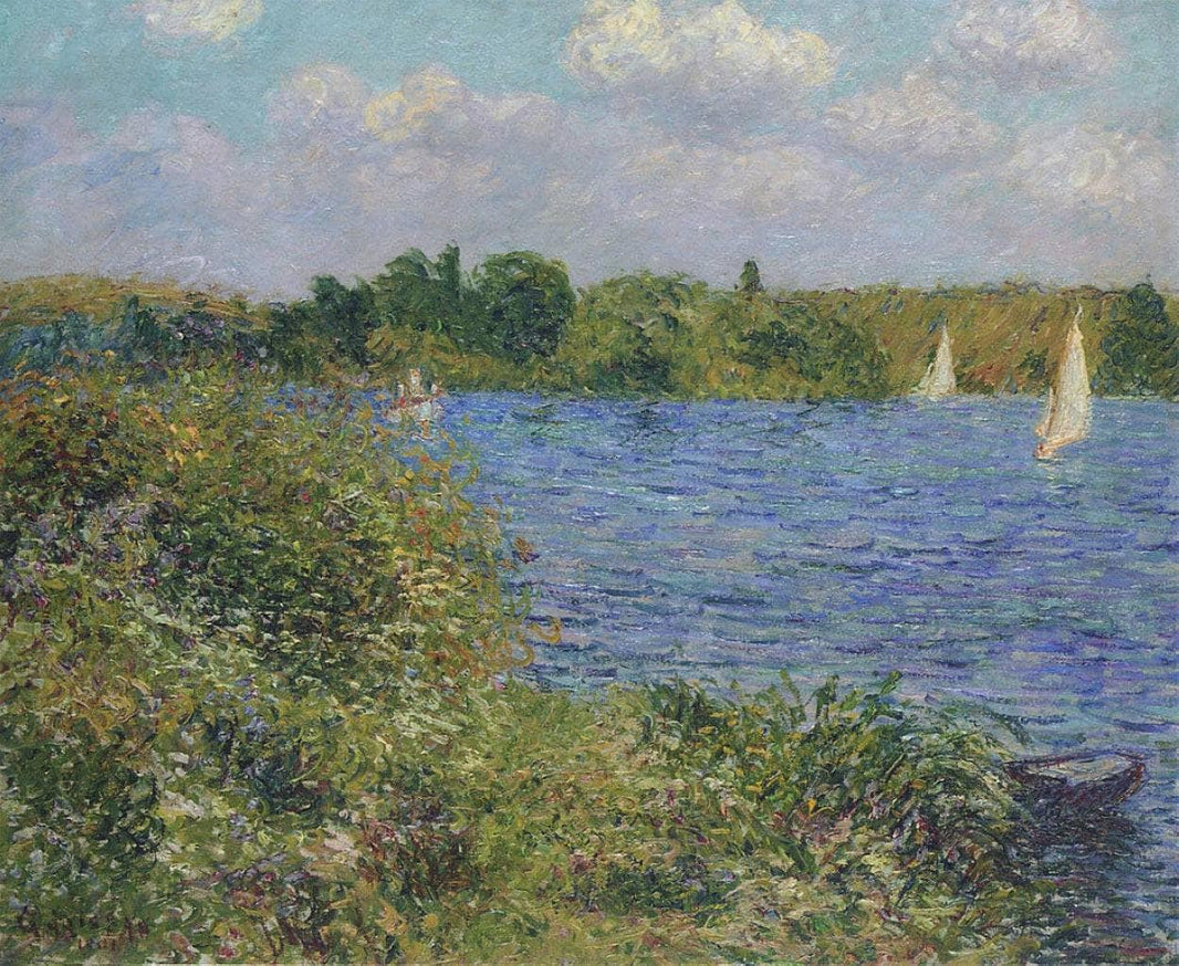 Port Joie at the Seine by Gustave Loiseau — hand-painted botanical oil painting reproduction on canvas