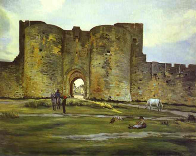 Port of the Queen at Aigues-Mortes in study